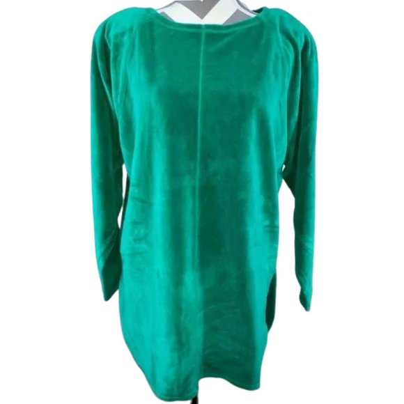VTG Jones New York Sport Turquoise Dress with Removable Shoulder Pads - Picture 1 of 7